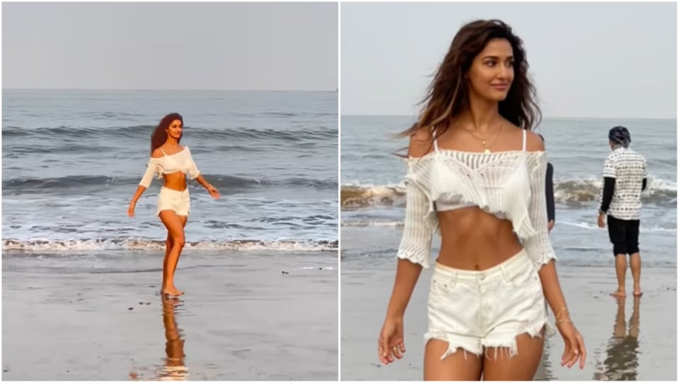 Disha Patani shared a video on Instagram from her recent beach day. Disha Patani shared a video on Instagram from her recent beach day. 