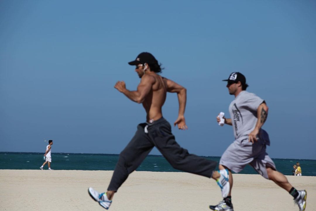Hrithik Roshan was seen running on the beach in throwback photos he shared on Instagram. Hrithik Roshan was seen running on the beach in throwback photos he shared on Instagram.