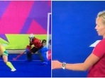 Savita Punia during the shoot-out