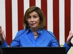 US House Speaker Nancy Pelosi attends a press conference at the US Embassy in Tokyo. (Photo by Richard A. Brooks / AFP) US House Speaker Nancy Pelosi attends a press conference at the US Embassy in Tokyo. (Photo by Richard A. Brooks / AFP)