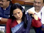 Mahua Moitra took on social media trolling as she was again asked about her Louis Vuitton bag. (PTI) Mahua Moitra took on social media trolling as she was again asked about her Louis Vuitton bag. (PTI)