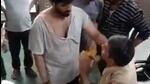 In the video, at least three men could be seen slapping the police officer in uniform. In the video, at least three men could be seen slapping the police officer in uniform.