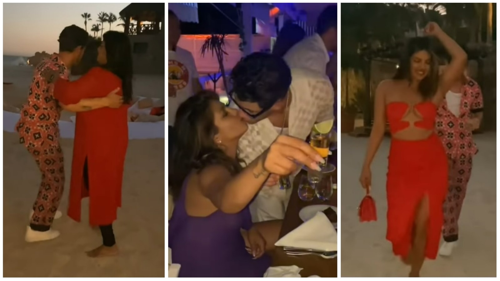 Priyanka Chopra Fuk - Priyanka Chopra grooves barefoot on birthday, Nick Jonas dances with  mom-in-law | Bollywood - Hindustan Times