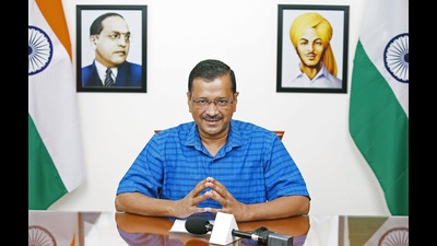 Arvind Kejriwal, who is on a two-day visit to Gujarat, was speaking at a town hall event in Jamnagar that was attended by traders and shopkeepers. (ANI) Arvind Kejriwal, who is on a two-day visit to Gujarat, was speaking at a town hall event in Jamnagar that was attended by traders and shopkeepers. (ANI)
