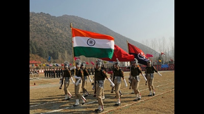 The passing-out batch of the IMA passes through Chetwode Hall after the completion of the parade, marking the transition from a gentleman cadet to a commissioned officer of the Indian army. (Representative Image/HT File) The passing-out batch of the IMA passes through Chetwode Hall after the completion of the parade, marking the transition from a gentleman cadet to a commissioned officer of the Indian army. (Representative Image/HT File)