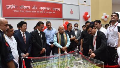Haryana chief minister Manohar Lal Khattar announced that eight more driving institutes will be set up in the state soon. He inaugurated the Institute of Driving Training and Research in Karnal on Saturday . (HT Photo) Haryana chief minister Manohar Lal Khattar announced that eight more driving institutes will be set up in the state soon. He inaugurated the Institute of Driving Training and Research in Karnal on Saturday . (HT Photo)