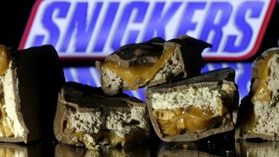 The company has asked Snickers' local team to check and adjust its official website and social media account "to ensure the company's publicity content is accurate". (REUTERS)