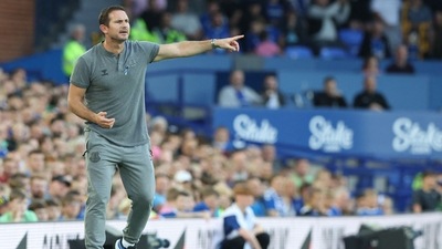 Frank Lampard reacts during a club friendly football match between Everton and Dynamo Kyiv at Goodison Park. (AFP) Frank Lampard reacts during a club friendly football match between Everton and Dynamo Kyiv at Goodison Park. (AFP)