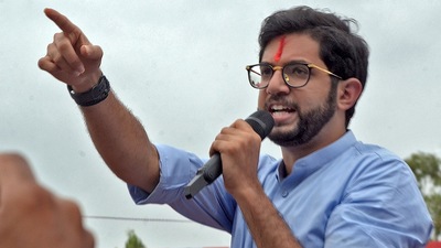 Aaditya Thackeray said he did not join politics for the ‘murky, dirty politics of treachery’.&nbsp; (HT PHOTO)