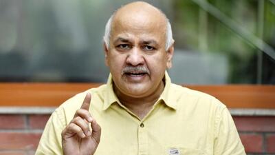 Delhi deputy chief minister Manish Sisodia addressing a press conference in the national capital on Saturday. (Sanjeev Verma/ HT Photo) Delhi deputy chief minister Manish Sisodia addressing a press conference in the national capital on Saturday. (Sanjeev Verma/ HT Photo)