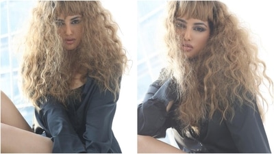Harnaaz Sandhu ditches pants as she debuts a new avatar, leaves fans weak in the knees (Instagram) Harnaaz Sandhu ditches pants as she debuts a new avatar, leaves fans weak in the knees (Instagram)