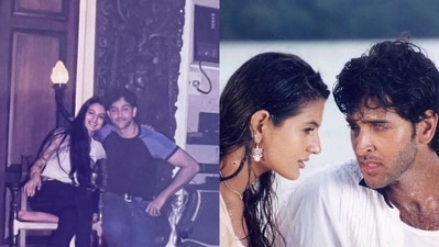 Hrithik Roshan and Ameesha Patel from Kaho Naa Pyaar Hai. Hrithik Roshan and Ameesha Patel from Kaho Naa Pyaar Hai.