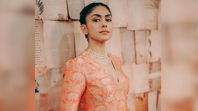 Mrunal Thakur kept her overall look as simple as possible and opted for simple braids and subtle makeup. (Instagram/@mrunalthakur) Mrunal Thakur kept her overall look as simple as possible and opted for simple braids and subtle makeup. (Instagram/@mrunalthakur)