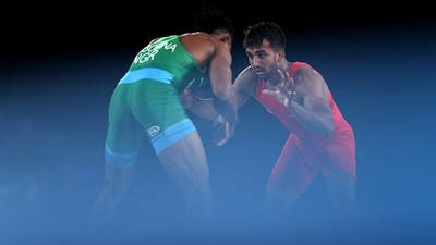 Wrestler Naveen added to India's medal tally at CWG 2022. (Getty) Wrestler Naveen added to India's medal tally at CWG 2022. (Getty)