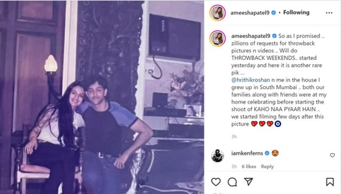 Ameesha Patel's Instagram post.