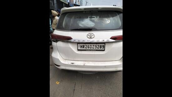 Police impounded the former MLA’s SUV and collected his driver’s blood samples to ascertain if he was driving under the influence of alcohol. (HT Photo)
