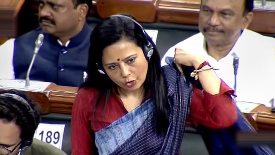 A video of TMC MP Mahua Moitra putting her Louis Vuitton bag under the  table when “mehengai was being discussed in the Lok Sabha has been…