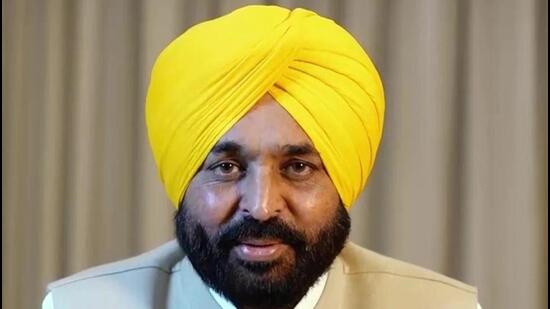Replying to a question on the MSP committee formed by the Centre, Punjab chief minister Bhagwant Mann said the government should involve farmer representatives rather than those who are in favour of the now-repealed farm laws. (HT File)