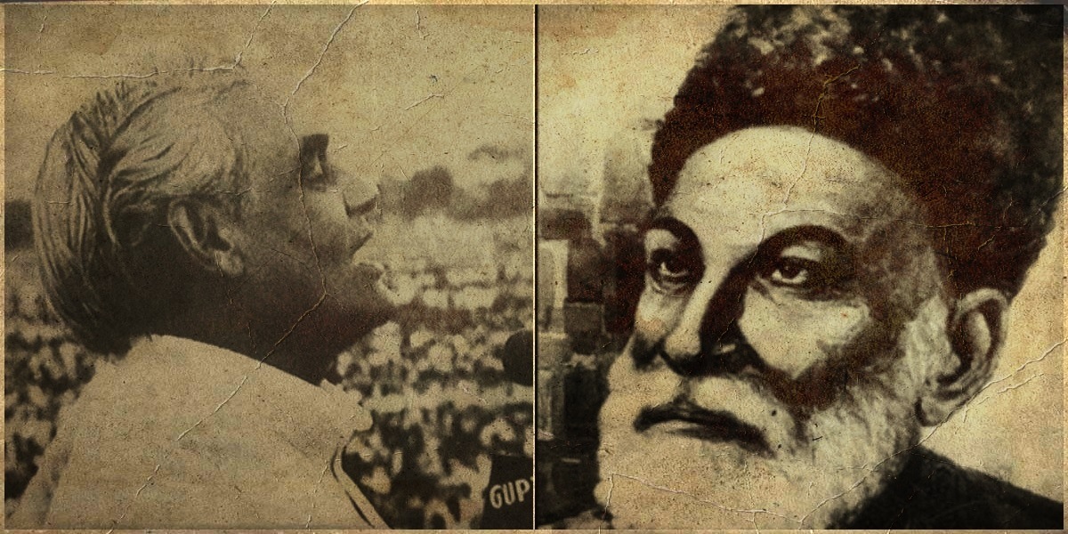 Atal Bihari Vajpayee (L). Mirza Ghalib (R). Atal Bihari Vajpayee (L). Mirza Ghalib (R). 