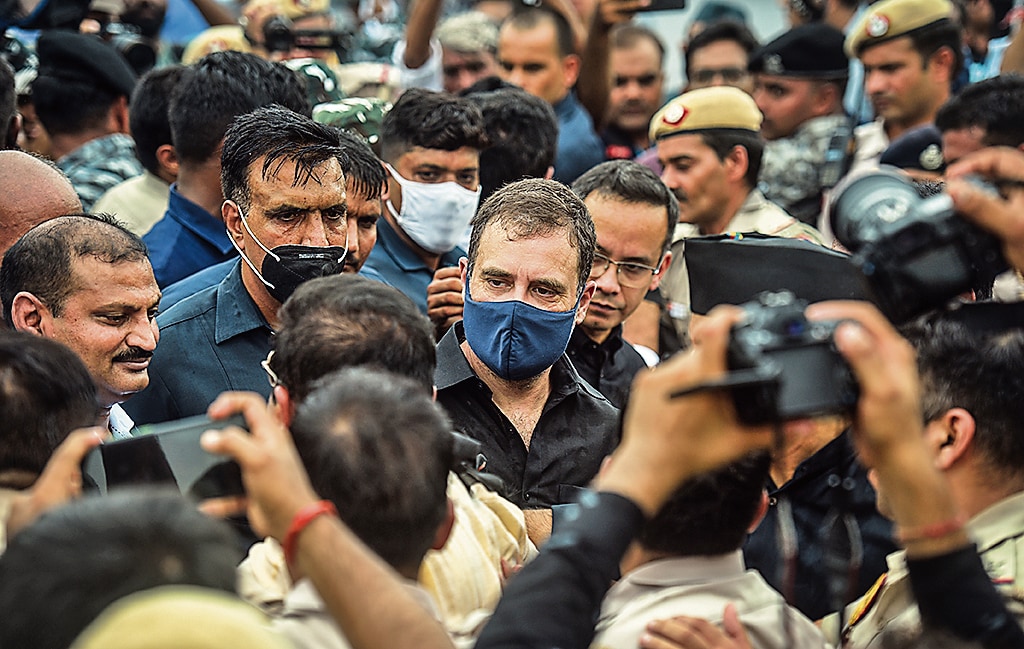 A senior police officer, speaking on condition of anonymity, said that while party workers were named in the FIR, former Congress chief Rahul Gandhi, Priyanka Gandhi, or any other party MPs were not named. (Raj K Raj/HT Photo) A senior police officer, speaking on condition of anonymity, said that while party workers were named in the FIR, former Congress chief Rahul Gandhi, Priyanka Gandhi, or any other party MPs were not named. (Raj K Raj/HT Photo)