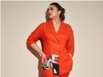 Huma Qureshi paints Instagram orange in quirky pantsuit, nails formal fashion Huma Qureshi paints Instagram orange in quirky pantsuit, nails formal fashion