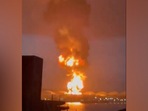 The lightning strike set off a massive fire. (ANI) The lightning strike set off a massive fire. (ANI)