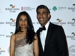 Rishi Sunak (R) poses with his wife Akshata Murty. Rishi Sunak (R) poses with his wife Akshata Murty.