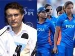 BCCI president Sourav Ganguly; Indian women's cricket team