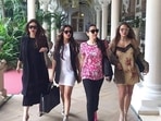 Malaika Arora, Amrita Arora, Karisma Kapoor and Kareena Kapoor are often spotted together. Malaika Arora, Amrita Arora, Karisma Kapoor and Kareena Kapoor are often spotted together.