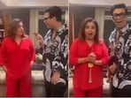 Karan Johar shared a video with Farah Khan. Karan Johar shared a video with Farah Khan.