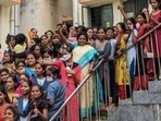 The Telangana governor held interactions with the students personally and in groups with the administration and patiently listened to their woes.