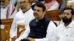 New Delhi, July 25 (ANI): Maharashtra Chief Minister Eknath Shinde, State Deputy Chief Minister Devendra Fadnavis, Himachal Pradesh Chief Minister Jai Ram Thakur, State Governor Rajendra Vishwanath Arlekar and other dignitaries attend the oath-taking of Droupadi Murmu as President, at the Central Hall of the Parliament, in New Delhi on Monday. (ANI Photo/ ANI Pic Service) (ANI) New Delhi, July 25 (ANI): Maharashtra Chief Minister Eknath Shinde, State Deputy Chief Minister Devendra Fadnavis, Himachal Pradesh Chief Minister Jai Ram Thakur, State Governor Rajendra Vishwanath Arlekar and other dignitaries attend the oath-taking of Droupadi Murmu as President, at the Central Hall of the Parliament, in New Delhi on Monday. (ANI Photo/ ANI Pic Service) (ANI)