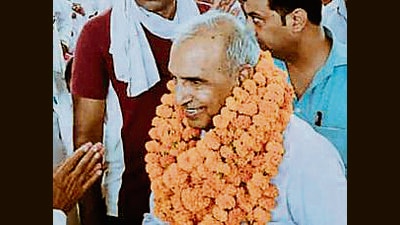 Former Haryana finance minister Sampat Singh had switched over to the BJP after Congress denied him a ticket from the Nalwa constituency in Hisar in the 2019 assembly polls and even the BJP did not field him in the assembly polls. (HT Photo) Former Haryana finance minister Sampat Singh had switched over to the BJP after Congress denied him a ticket from the Nalwa constituency in Hisar in the 2019 assembly polls and even the BJP did not field him in the assembly polls. (HT Photo)