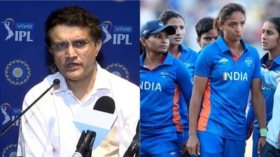 BCCI president Sourav Ganguly; Indian women's cricket team