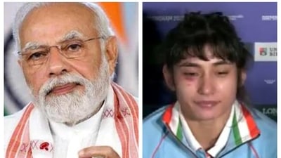 Pooja Gehlot apologised for only winning the bronze medal. Pooja Gehlot apologised for only winning the bronze medal. 