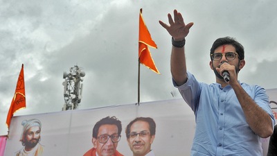 Aaditya Thackeray said Shinde camp MLAs will always remain traitors. (Photo by Uday Deolekar/HT Photo)