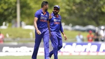 Avesh Khan repaid the trust shown in him by India captain Rohit Sharma. (AP Photo) Avesh Khan repaid the trust shown in him by India captain Rohit Sharma. (AP Photo)