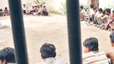 Inmates of a prison in India. (HT File Photo) Inmates of a prison in India. (HT File Photo)