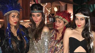 Actors Kareena Kapoor Khan, Karisma Kapoor, Malaika Arora and Amrita Arora are best friends. Actors Kareena Kapoor Khan, Karisma Kapoor, Malaika Arora and Amrita Arora are best friends.