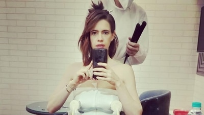 Kalki Koechlin has shared a picture from sets of her project. Kalki Koechlin has shared a picture from sets of her project. 