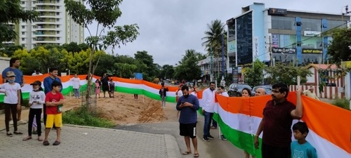 Senior citizens and children were also seen participating in the walkathon. (Twitter)