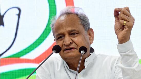 Rajasthan chief minister Ashok Gehlot. (ANI Photo)