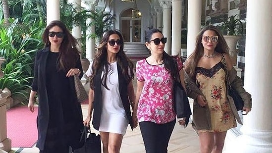 Malaika Arora, Amrita Arora, Karisma Kapoor and Kareena Kapoor are often spotted together.