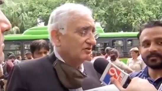The video of Salman Khurshid saying that he was protesting for 