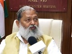 File photo of Haryana home minister Anil Vij.(ANI) File photo of Haryana home minister Anil Vij.(ANI)