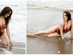 Elli AvrRam had a fun-filled weekend soaking in the sun in a tie-dye swimsuit. She recently took to her Instagram handle to share a series of stills from her latest photoshoot on the beach.(Instagram/@elliavrram)