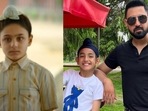 Ahmad Ibn Umar as young Aamir Khan in Laal Singh Chaddha (L); Gippy Grewal with son Shinda. Ahmad Ibn Umar as young Aamir Khan in Laal Singh Chaddha (L); Gippy Grewal with son Shinda.