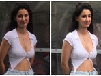 When it comes to nailing off-duty fashion moments, Disha Patani always tops the list as one of the most fashionable divas. The Ek Villain Returns actor always serves fans with voguish-style statements whenever she steps out in the bay for a casual outing. And recently, she proved us right as the paparazzi clicked her with Ek Villain Returns director Mohit Suri.(HT Photo/Varinder Chawla)