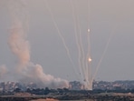 This picture taken from the southern Israeli city of Ashkelon shows Palestinian rockets fired from the Gaza Strip on August 7, 2022. (Photo by JACK GUEZ/AFP) This picture taken from the southern Israeli city of Ashkelon shows Palestinian rockets fired from the Gaza Strip on August 7, 2022. (Photo by JACK GUEZ/AFP)