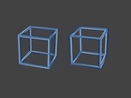 The image has been taken from the viral optical illusion. It shows two cubes. (Twitter/@SteveStuWill) The image has been taken from the viral optical illusion. It shows two cubes. (Twitter/@SteveStuWill)